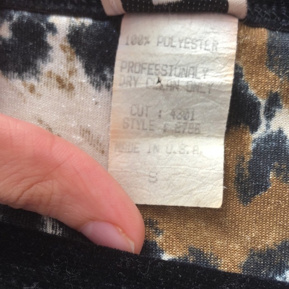 LUCCA U.S.A Vintage Leopard-Print Top - Picture 10 of 10